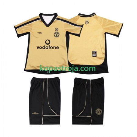 Manchester United Football Shirt 2001 Anniversary Barn Tredje tröja 2002 Kortärmad